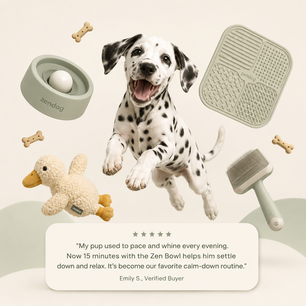 Zen Bowl™ - Calming Lick Bowl for Anxious Dogs