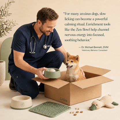Zen Bowl™ - Calming Lick Bowl for Anxious Dogs
